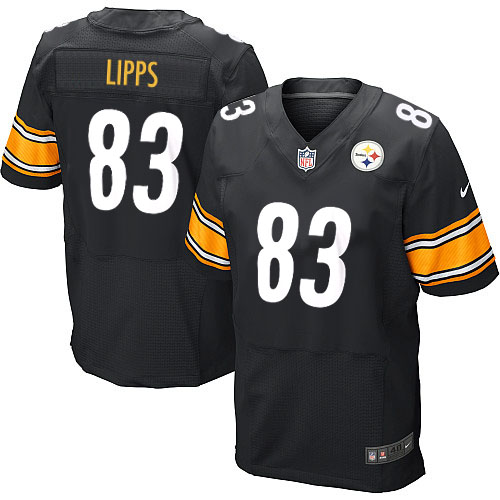 Men's Elite Louis Lipps Nike Jersey Black Home - #83 NFL Pittsburgh Steelers